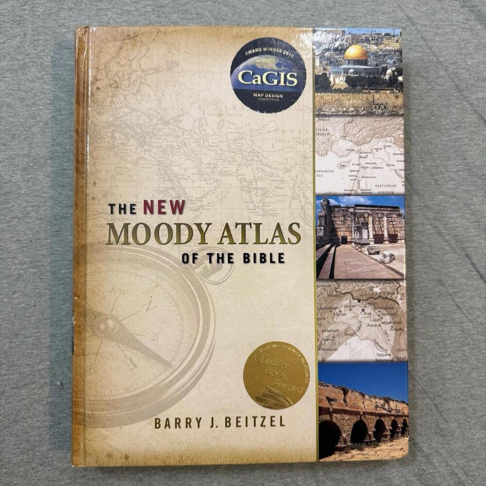 The New Moody Atlas of the Bible by Barry J. Beitzel Geography 2009vHardcover VG